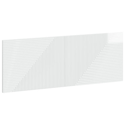 Wall-Mounted Headboard HAARLEM High Gloss White Engineered Wood