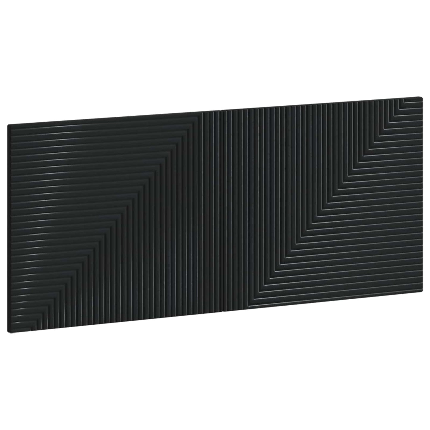 Wall-Mounted Headboard HAARLEM Black Engineered Wood