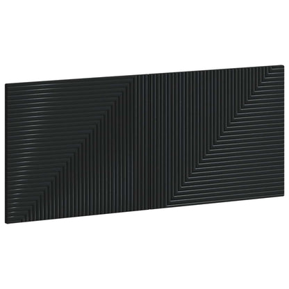 Wall-Mounted Headboard HAARLEM Black Engineered Wood