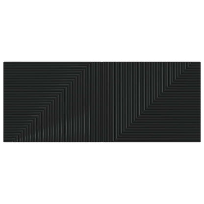 Wall-Mounted Headboard HAARLEM Black Engineered Wood