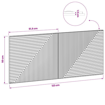 Wall-Mounted Headboard HAARLEM Black Engineered Wood