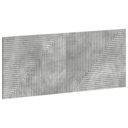 Wall-Mounted Headboard HAARLEM Concrete Grey Engineered Wood