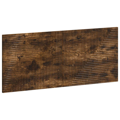 Wall-Mounted Headboard HAARLEM Smoked Oak Engineered Wood