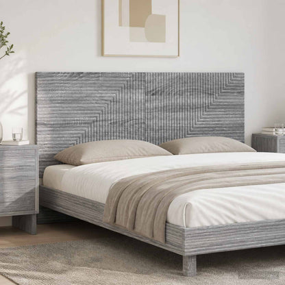 Wall-Mounted Headboard HAARLEM Grey Sonoma Engineered Wood