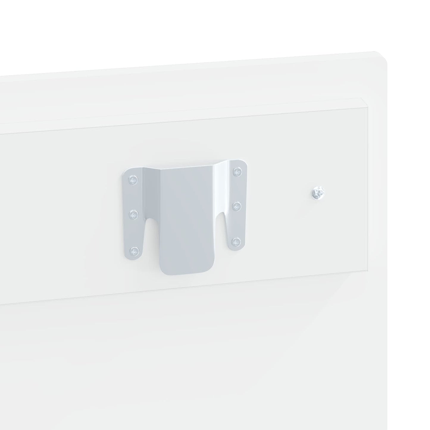 Wall-Mounted Headboard HAARLEM White Engineered Wood