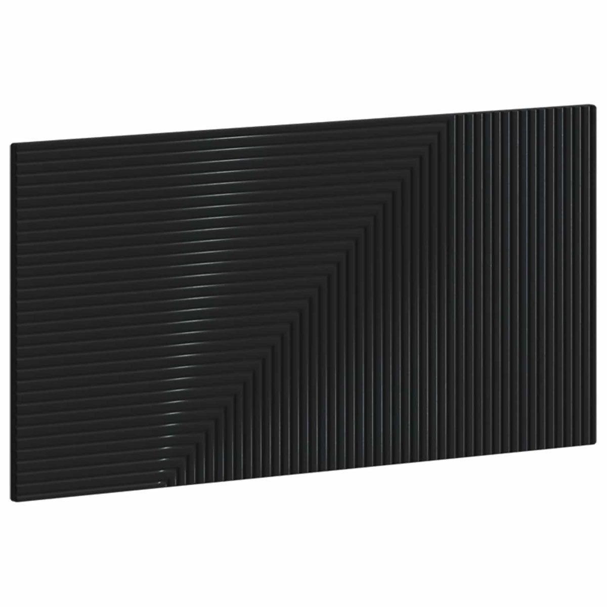 Wall-Mounted Headboard HAARLEM Black Engineered Wood