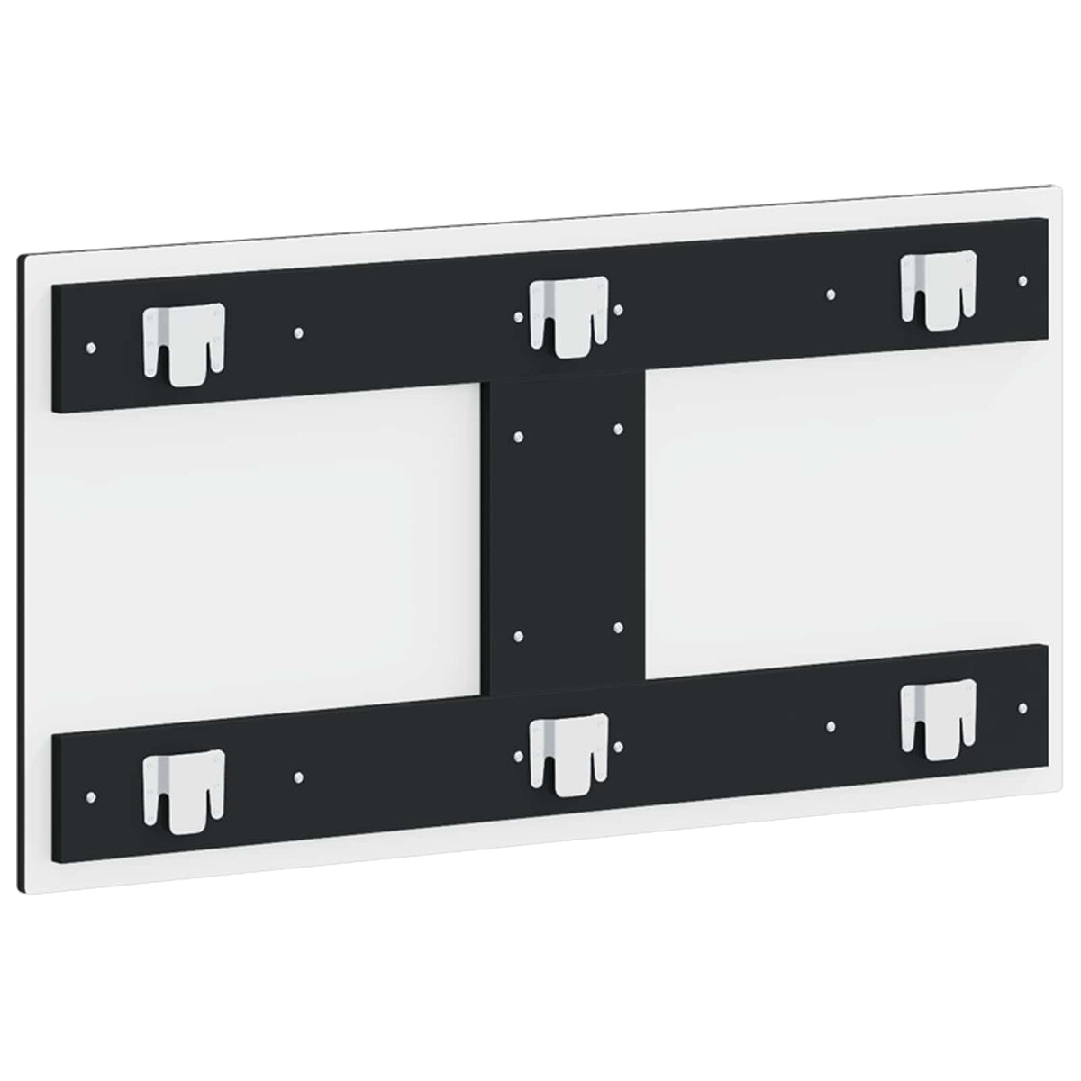 Wall-Mounted Headboard HAARLEM Black Engineered Wood