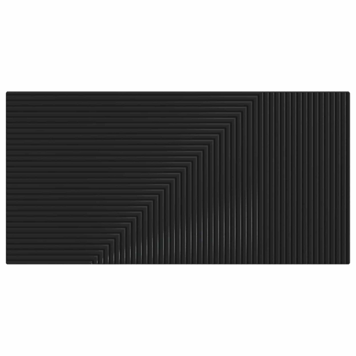 Wall-Mounted Headboard HAARLEM Black Engineered Wood