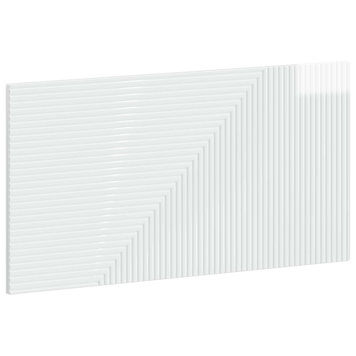 Wall-Mounted Headboard HAARLEM High Gloss White Engineered Wood