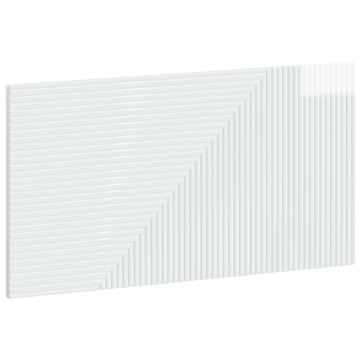 Wall-Mounted Headboard HAARLEM High Gloss White Engineered Wood