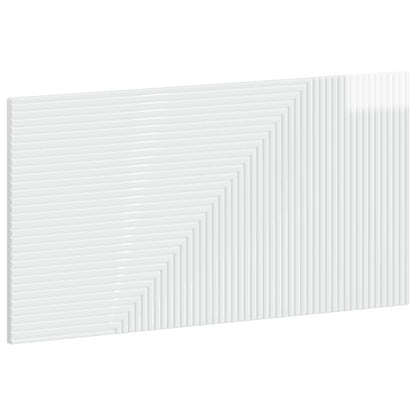 Wall-Mounted Headboard HAARLEM High Gloss White Engineered Wood