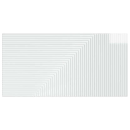 Wall-Mounted Headboard HAARLEM High Gloss White Engineered Wood
