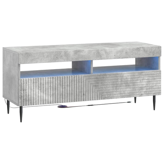 LED TV Cabinet HAARLEM 100 x 35 x 43 cm Concrete Grey