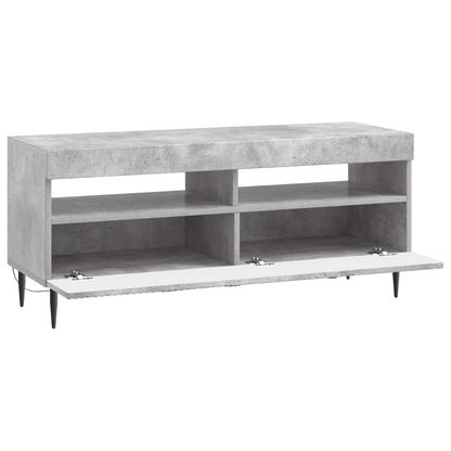 LED TV Cabinet Concrete Grey Engineered Wood