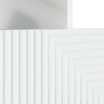 LED TV Cabinet High Gloss White Engineered Wood