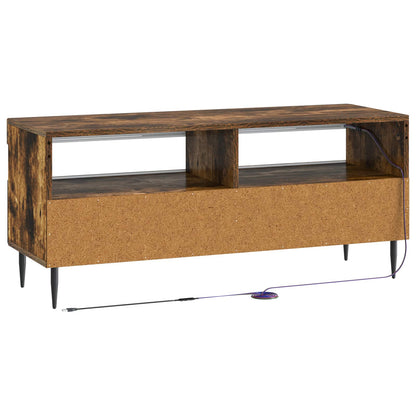 LED TV Cabinet Smoked Oak Engineered Wood