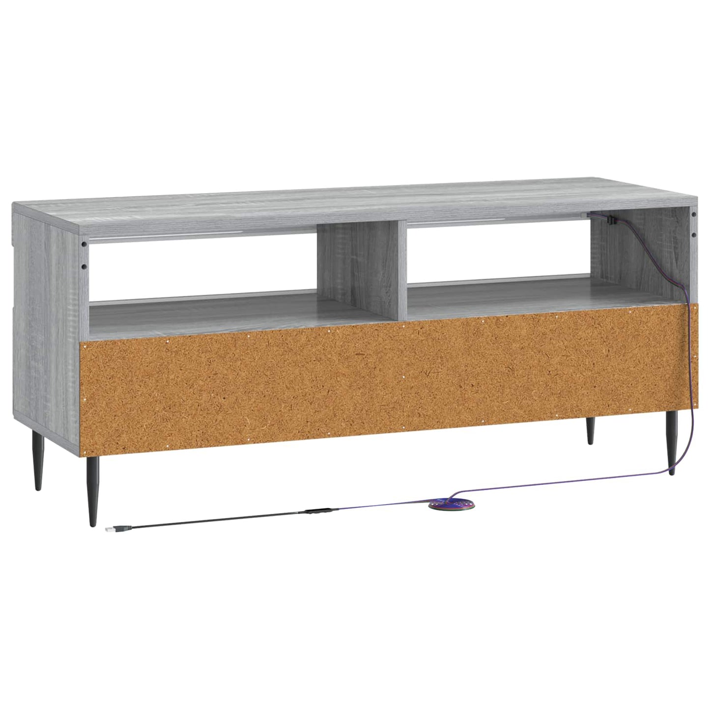 LED TV Cabinet Grey Sonoma Engineered Wood