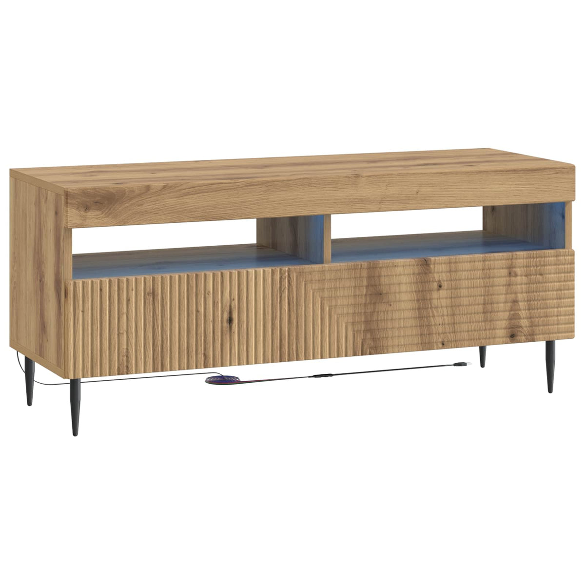 LED TV Cabinet Artisan Oak Engineered Wood