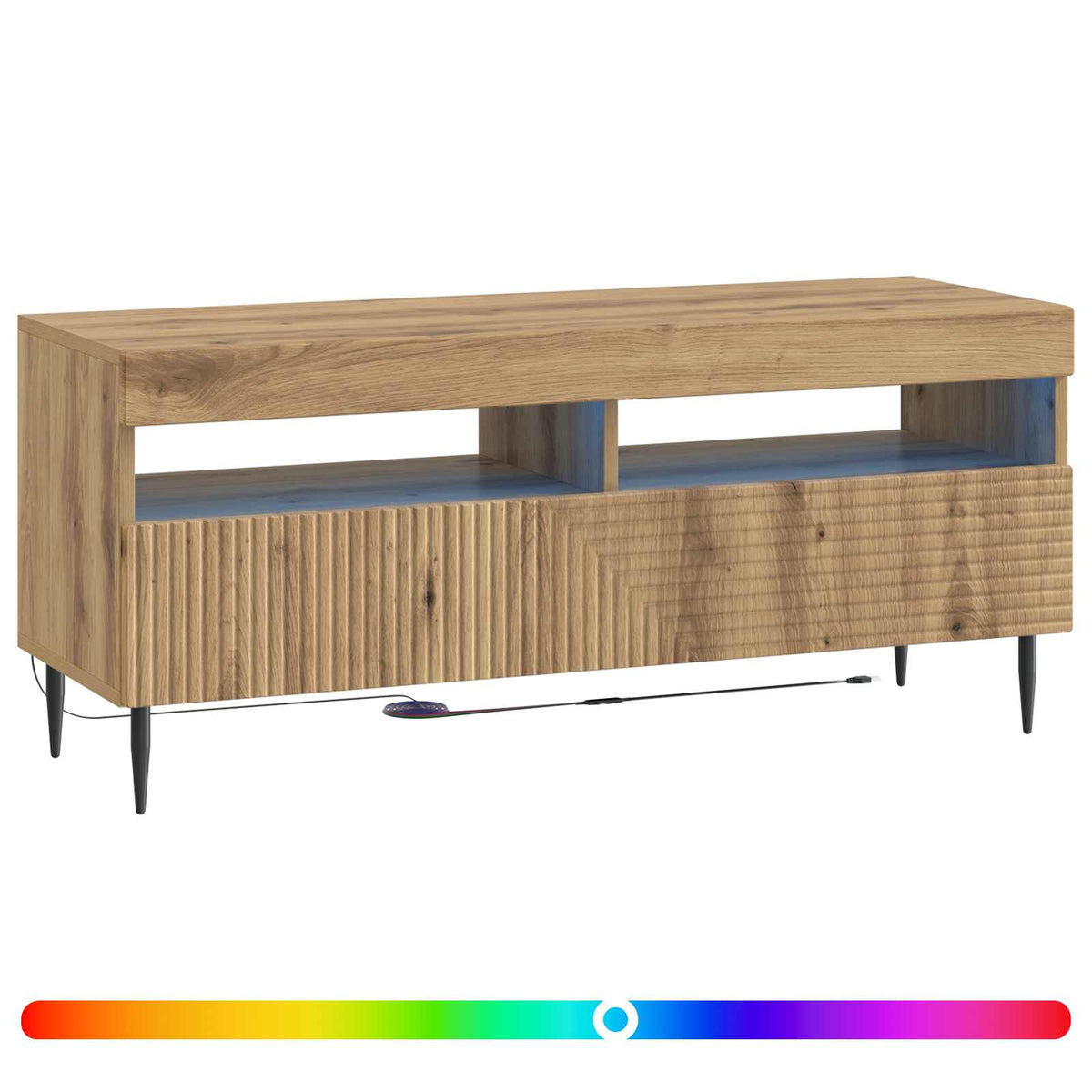LED TV Cabinet Artisan Oak Engineered Wood