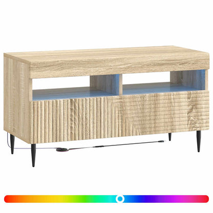 LED TV Cabinet Sonoma Oak Engineered Wood