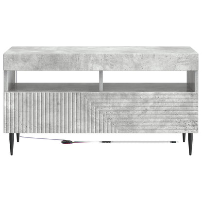 LED TV Cabinet Concrete Grey Engineered Wood