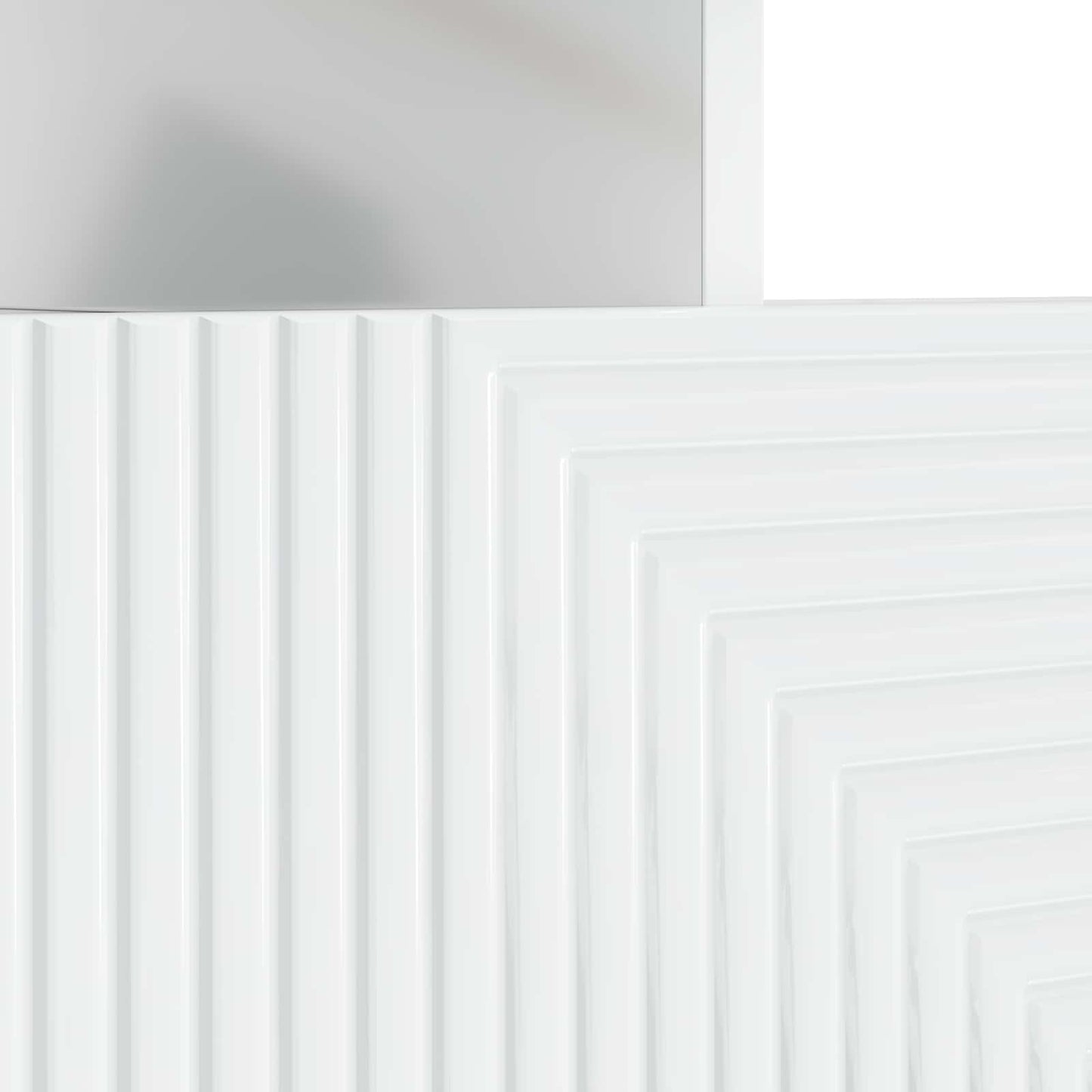 LED TV Cabinet High Gloss White Engineered Wood