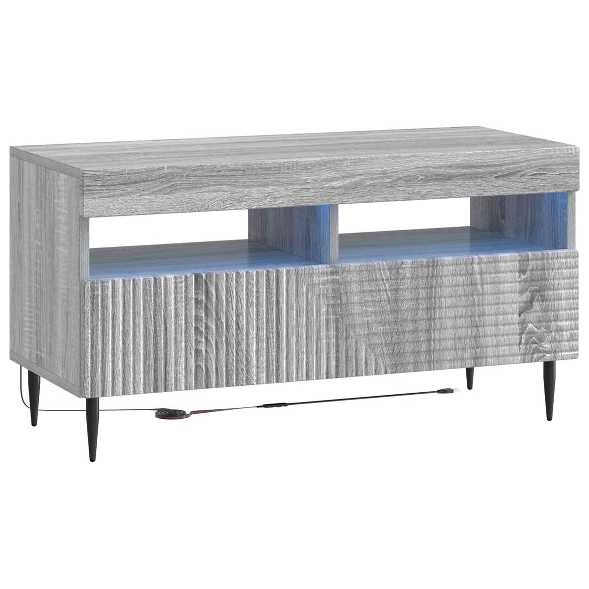 LED TV Cabinet Grey Sonoma Engineered Wood