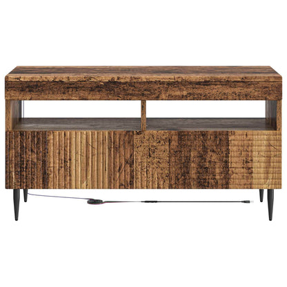 LED TV Cabinet Old Wood Engineered Wood