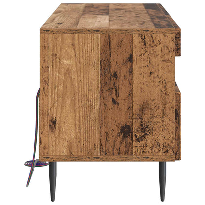 LED TV Cabinet Old Wood Engineered Wood