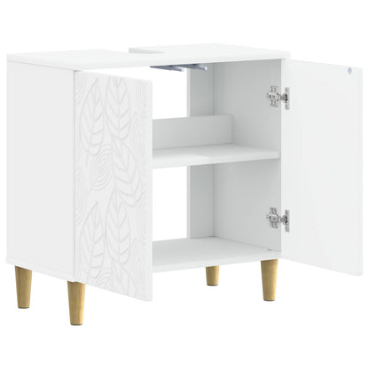 Bathroom Sink Cabinet DELFT White 59.5 x 31.5x 59 cm