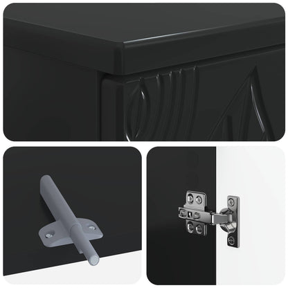 Bathroom Sink Cabinet DELFT Black 59.5 x 31.5x 59 cm