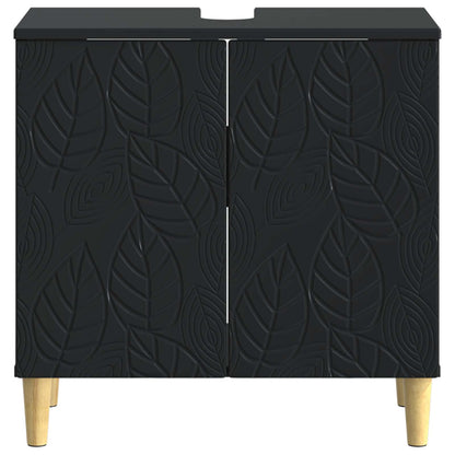 Bathroom Sink Cabinet DELFT Black 59.5 x 31.5x 59 cm