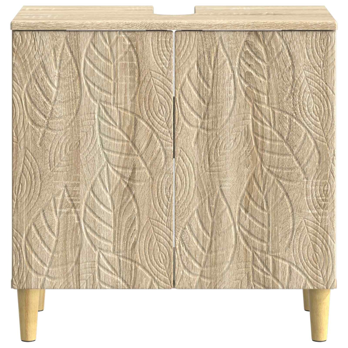 Bathroom Sink Cabinet DELFT Sonoma Oak 59.5 x 31.5x 59 cm