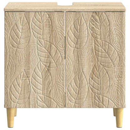 Bathroom Sink Cabinet DELFT Sonoma Oak 59.5 x 31.5x 59 cm