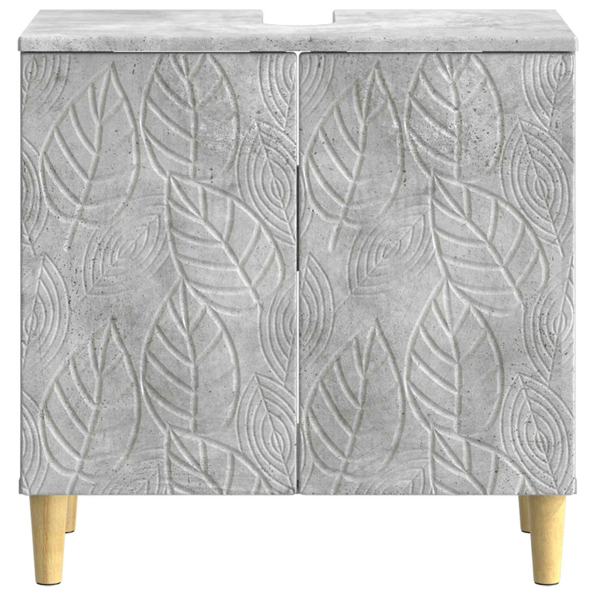 Bathroom Sink Cabinet DELFT Concrete Grey 59.5 x 31.5x 59 cm