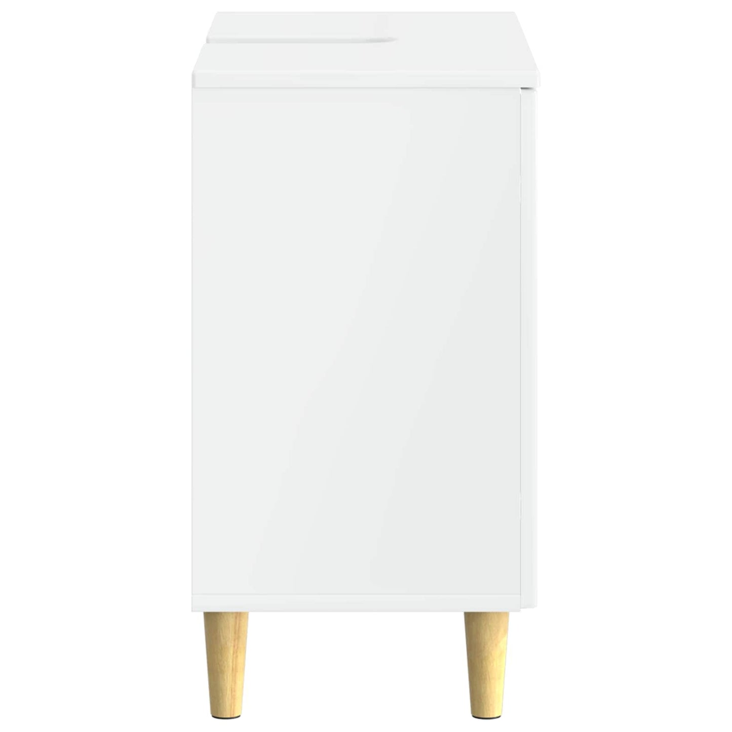 Bathroom Sink Cabinet DELFT High Gloss White 59.5 x 31.5x 59 cm