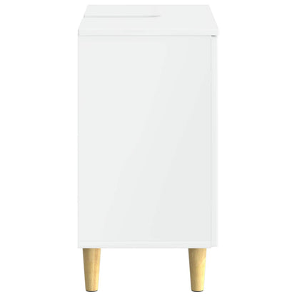 Bathroom Sink Cabinet DELFT High Gloss White 59.5 x 31.5x 59 cm