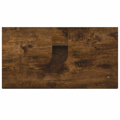 Bathroom Sink Cabinet DELFT Smoked Oak 59.5 x 31.5x 59 cm