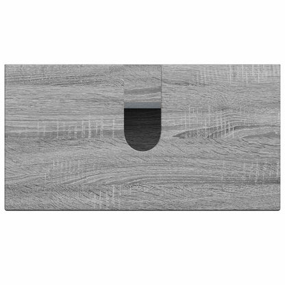 Bathroom Sink Cabinet DELFT Grey Sonoma 59.5 x 31.5x 59 cm