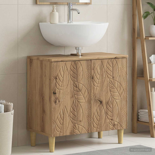 Bathroom Sink Cabinet DELFT Artisan Oak 59.5 x 31.5x 59 cm