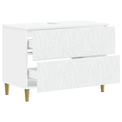 Bathroom Sink Cabinet DELFT White 82 x 41x 59 cm