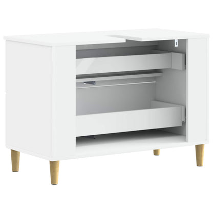 Bathroom Sink Cabinet DELFT White 82 x 41x 59 cm