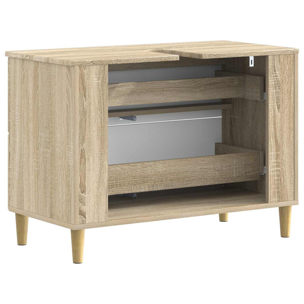 Bathroom Sink Cabinet DELFT Sonoma Oak 82 x 41x 59 cm