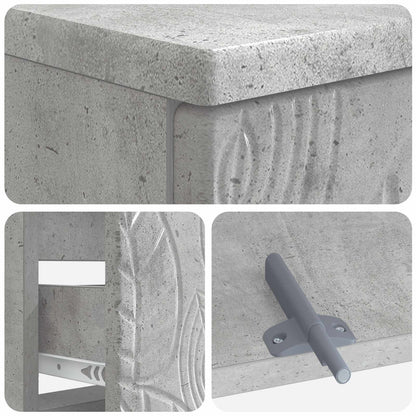 Bathroom Sink Cabinet DELFT Concrete Grey 82 x 41x 59 cm
