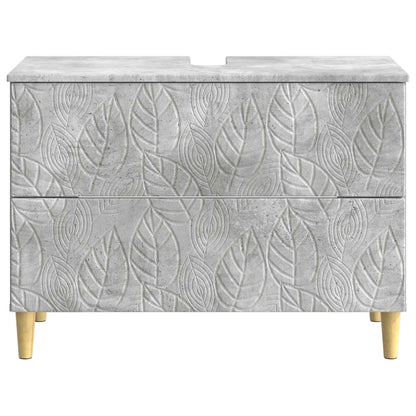 Bathroom Sink Cabinet DELFT Concrete Grey 82 x 41x 59 cm