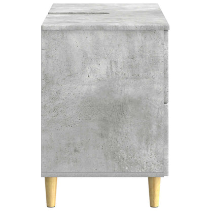 Bathroom Sink Cabinet DELFT Concrete Grey 82 x 41x 59 cm