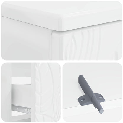 Bathroom Sink Cabinet DELFT High Gloss White 82 x 41x 59 cm