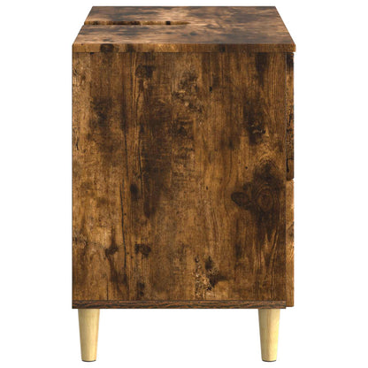 Bathroom Sink Cabinet DELFT Smoked Oak 82 x 41x 59 cm