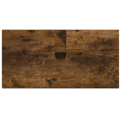Bathroom Sink Cabinet DELFT Smoked Oak 82 x 41x 59 cm