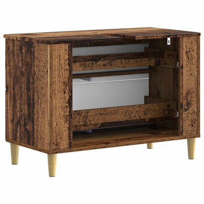 Bathroom Sink Cabinet DELFT Old Wood 82 x 41x 59 cm